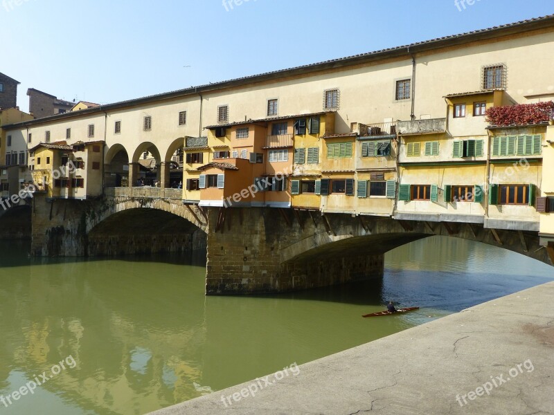 Ponte Vecchio Florence Bridge Old Architecture