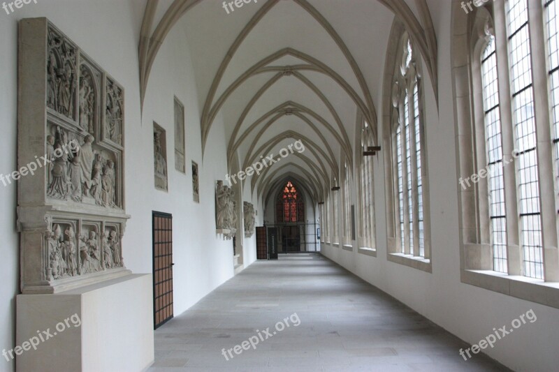 Hallway Corridor Church Windows Light