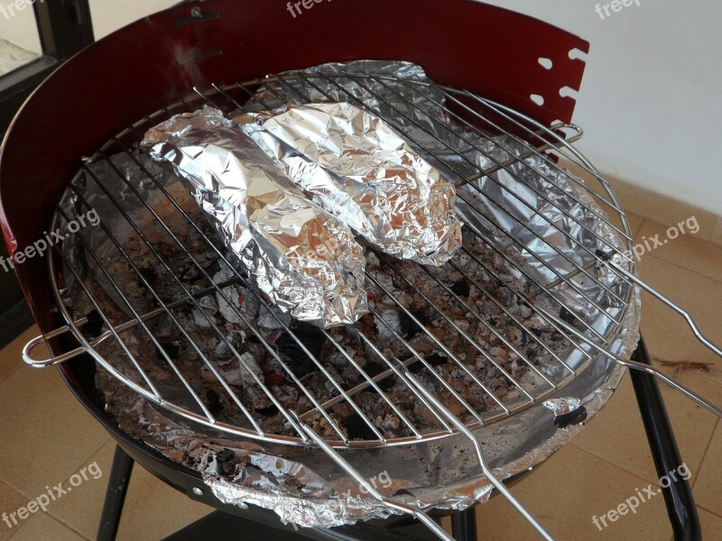 Grill Barbecue Charcoal Grill Aluminum Foil Packed