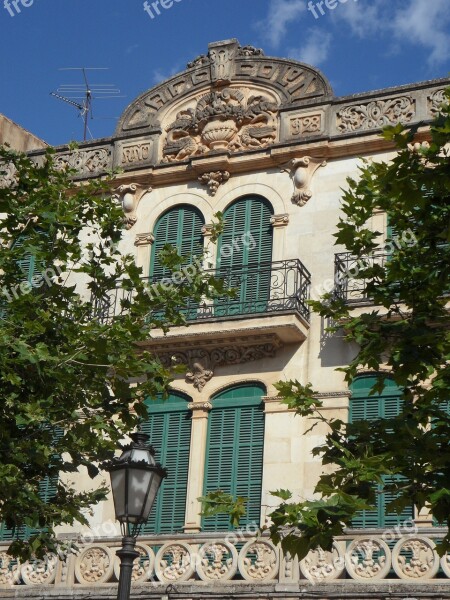 Llucmajor Art Nouveau Facade Bowever House Facade