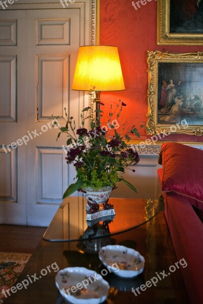 Sitting Room Consul Table Lamp Norfolk Felbrigg Hall