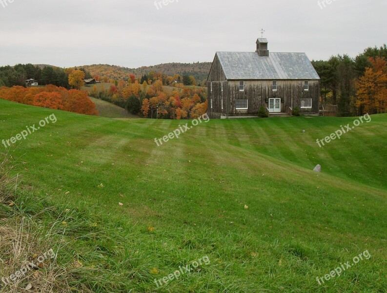 New England Rural Autumn Fall Vermont