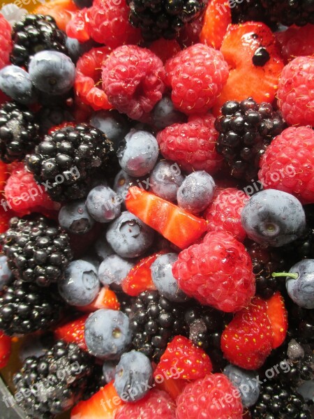 Berries Raspberries Blackberries Blueberries Strawberries