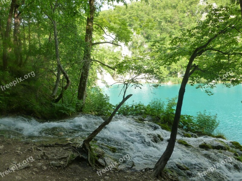 Waterfall Creek Lake Azure Clean Water