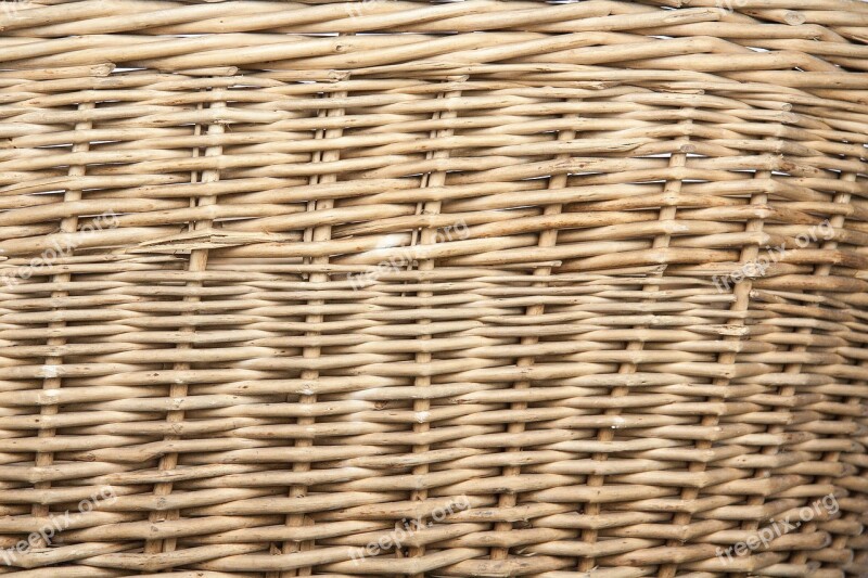 Basket Braided Tank Woods Pliable Material Wicker Basket