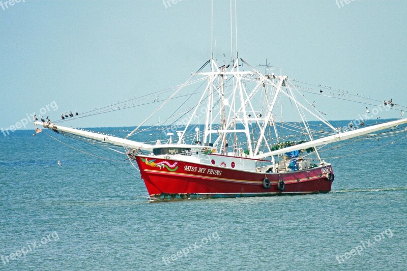 Shrimp Boat Fishing Boat Boat Fishing Free Photos