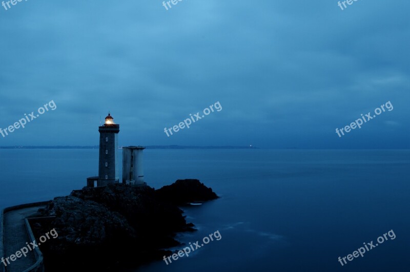 Lighthouse Phare Du Petit Minou Bay Of Brest Sea Ocean