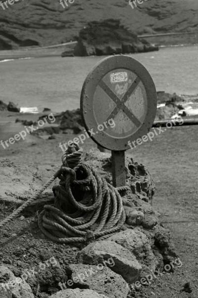 Signal Sea Costa Canary Islands Lanzarote