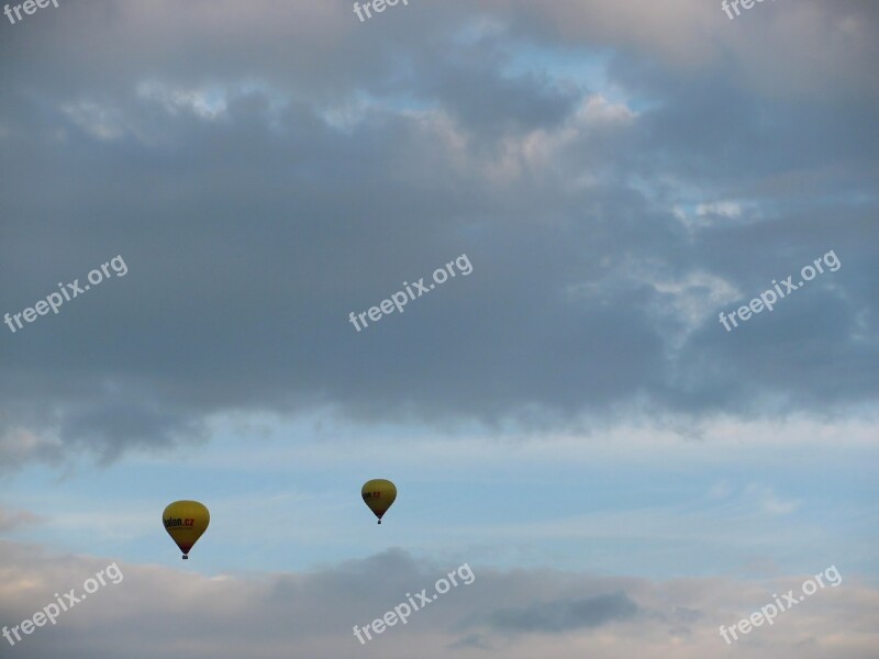 Hot Air Balloon Ride Balloon Sky Clouds