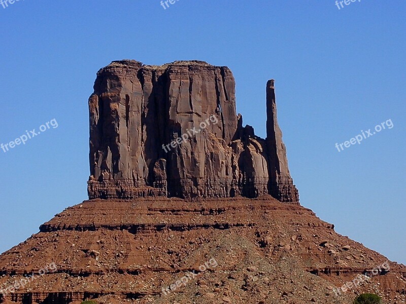 Monument Valley Tsé Bii Ndzisgaii Western Butte Middle Colorado Plateau Colorado