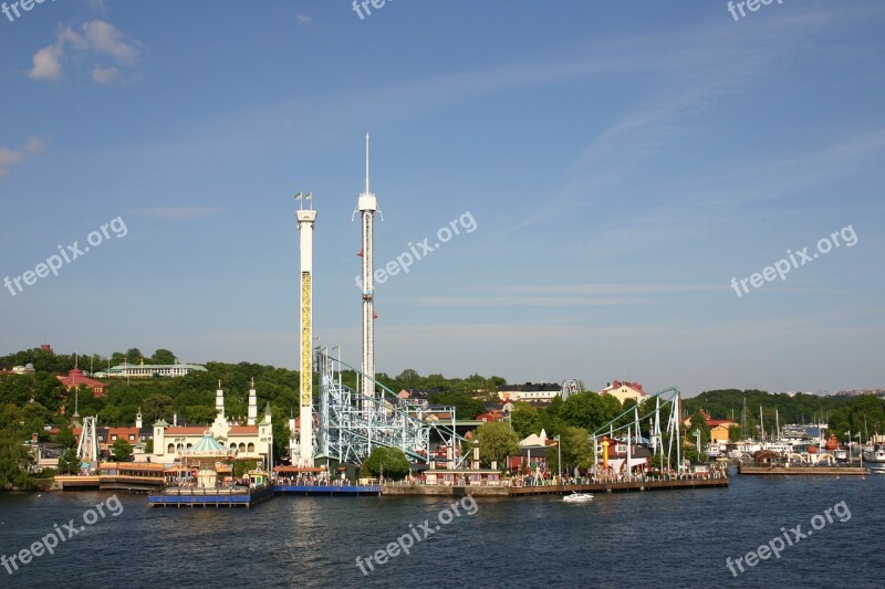 Djurgården Amusement Park Gröna Lund Sweden Stockholm