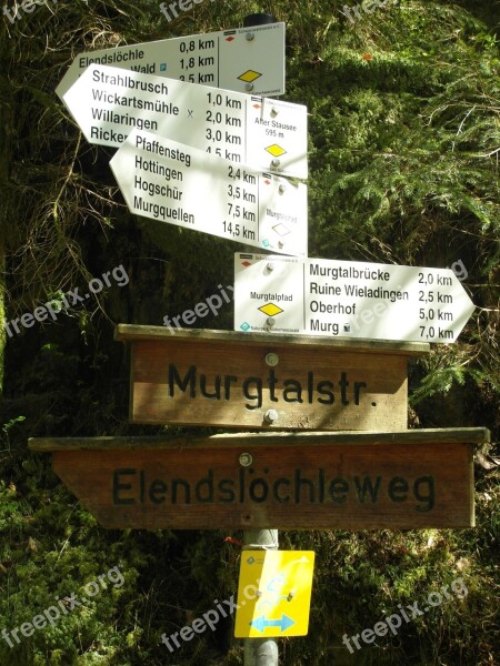 Directory Murg Valley Black Forest High Rhine Hiking