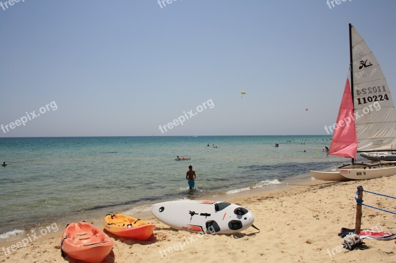 Sea Beach Sand Boats Free Photos