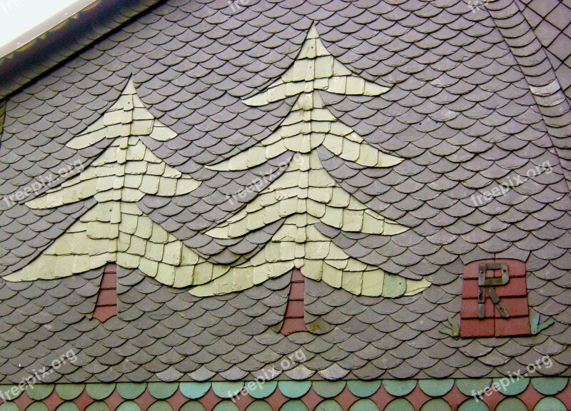 Rennsteig Trees Shingle Roof Symbol