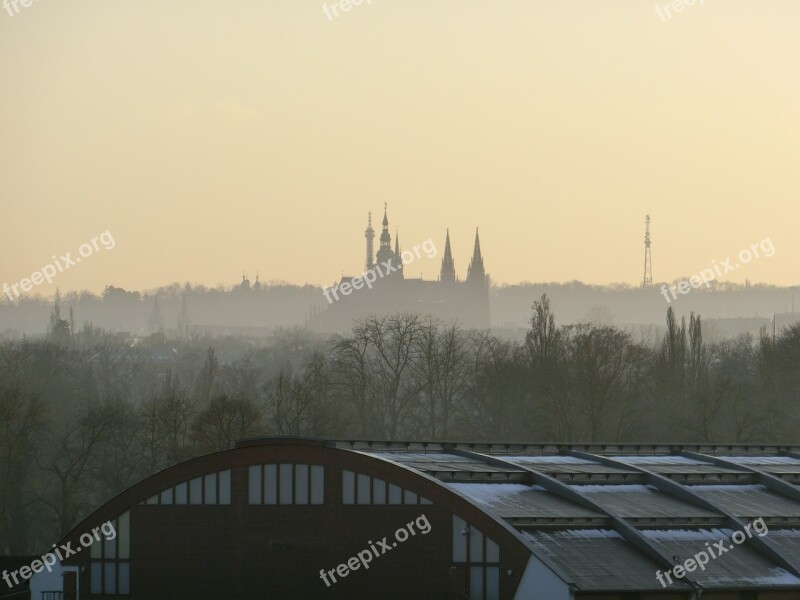 Prague Hradcany Sunset Free Photos