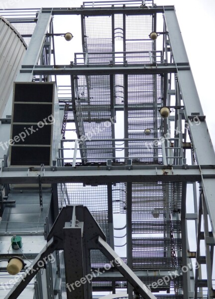 Stairs Scaffolding The Industry Metal Entrance