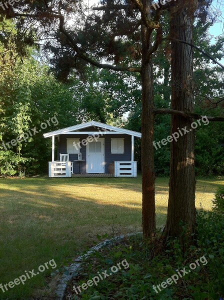 Garden Shed Garden Green Trees House