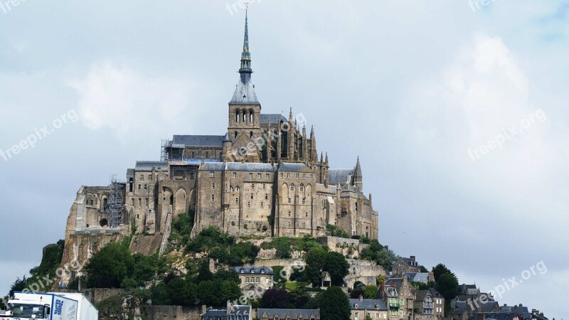 France Mont Saint Michel Island Monastery Gothic