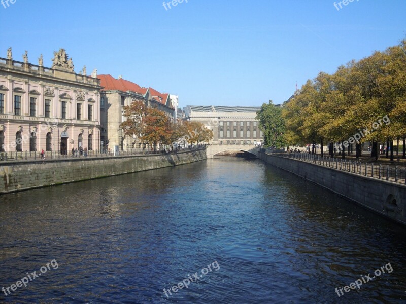 Berlin Spree River Palace Bridge Free Photos