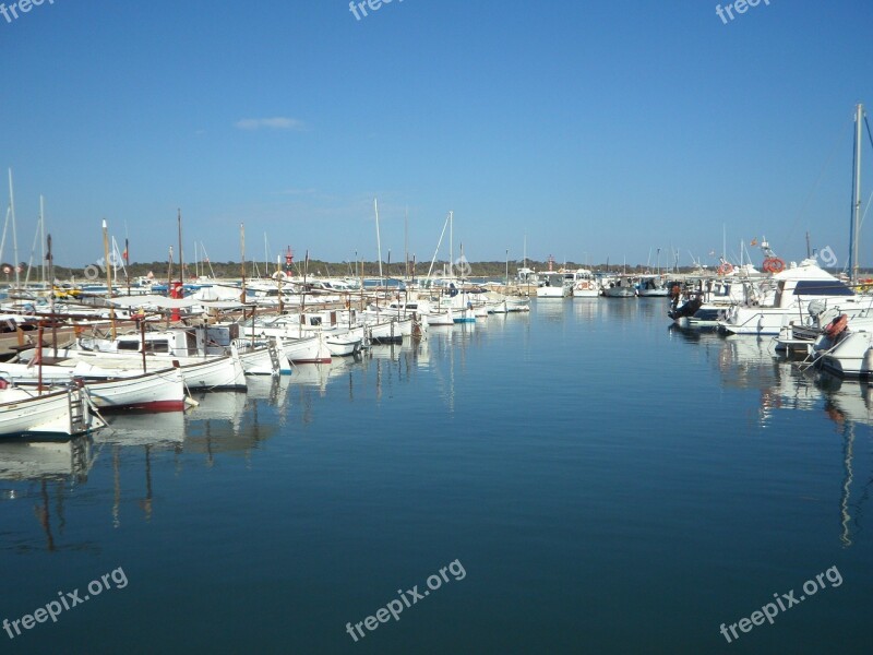 Marina Colonia De Jordi Mallorca Port Boats