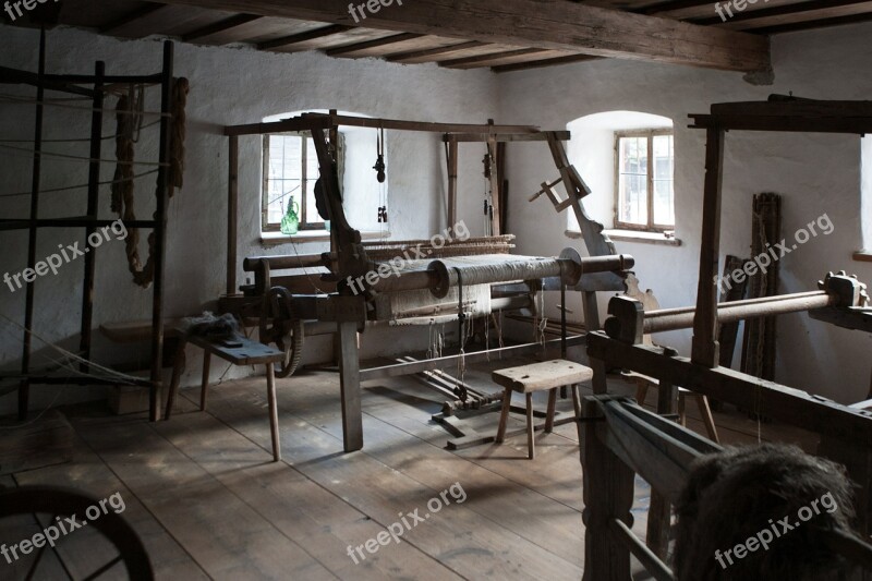 Traditional Weaving Room Austria Indoors Free Photos