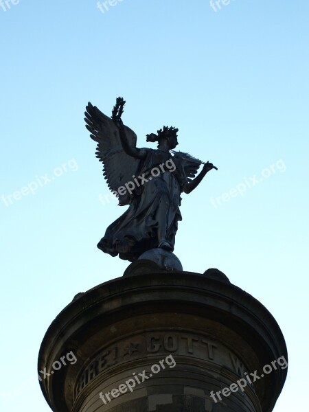 Siegburg Germany Siegessäule Angel Sky Blue