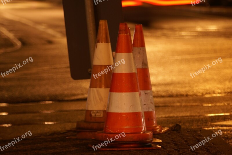 Traffic Hat Traffic Cone Red White