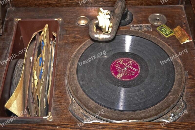 Record Player Old Vinyl Black