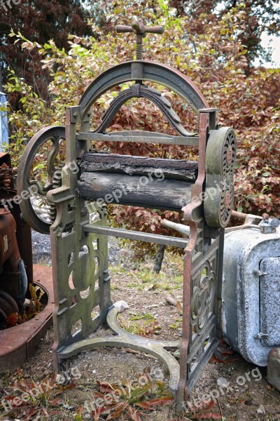 Vintage Washing Mangle Equipment Laundry