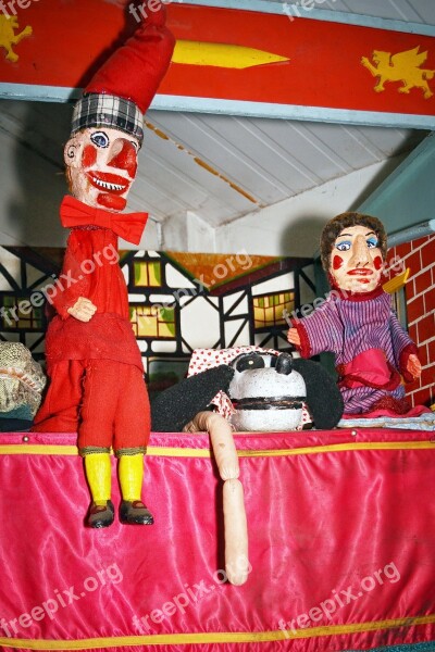 Vintage Punch Judy Puppets Attraction