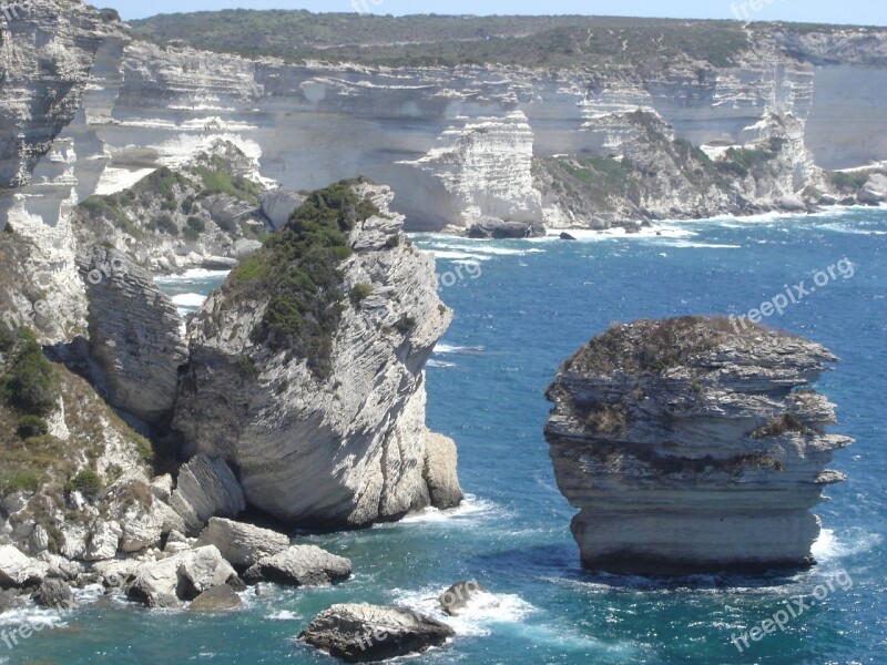 Bonifacio Strait Of Bonifacio Corsica Sea Free Photos