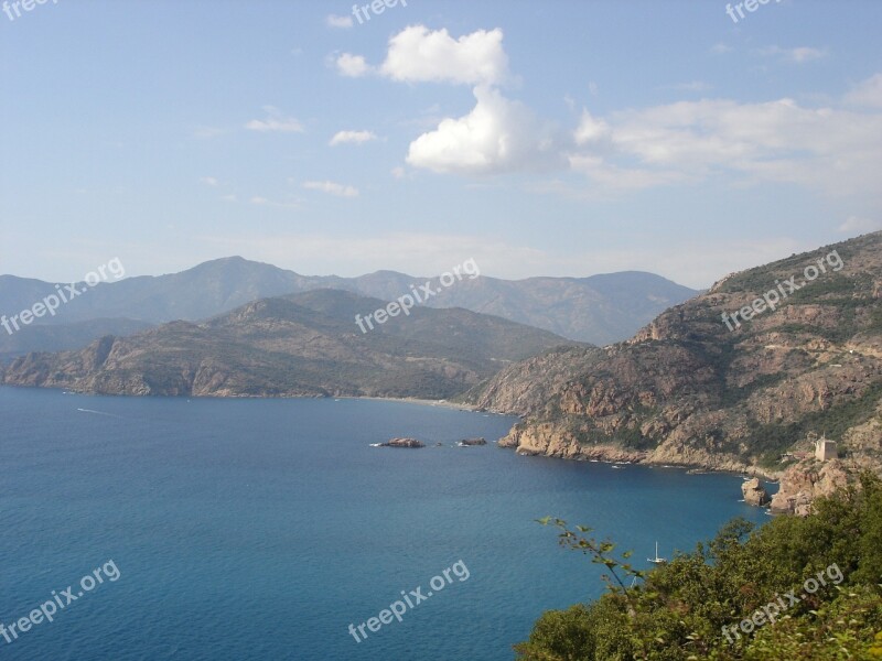 Corsica Landscape Sea Free Photos