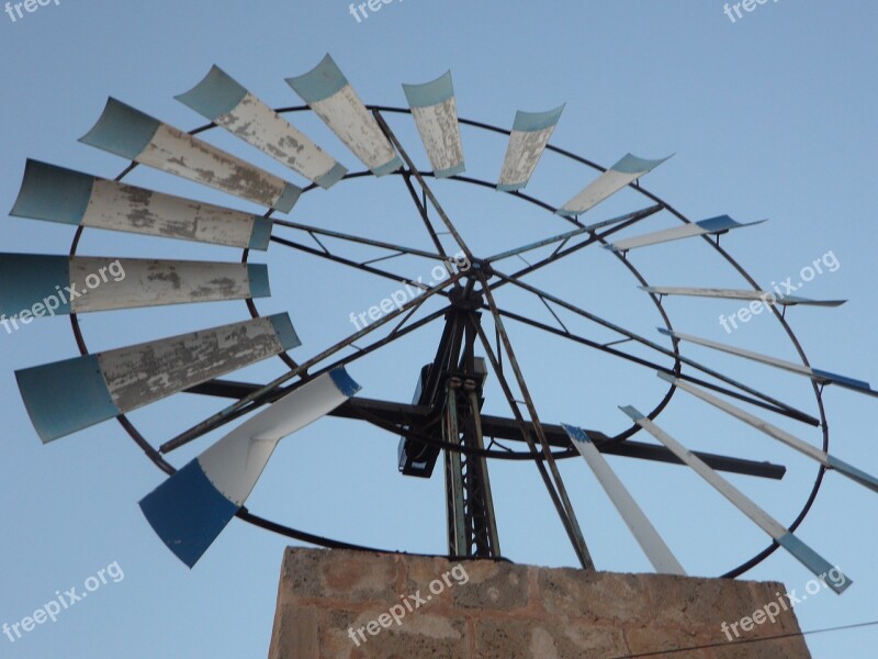 Pinwheel Wind Energy Mallorca Metal Wheel