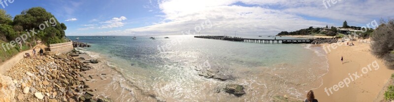 Ocean Panorama Sea Beach Sun