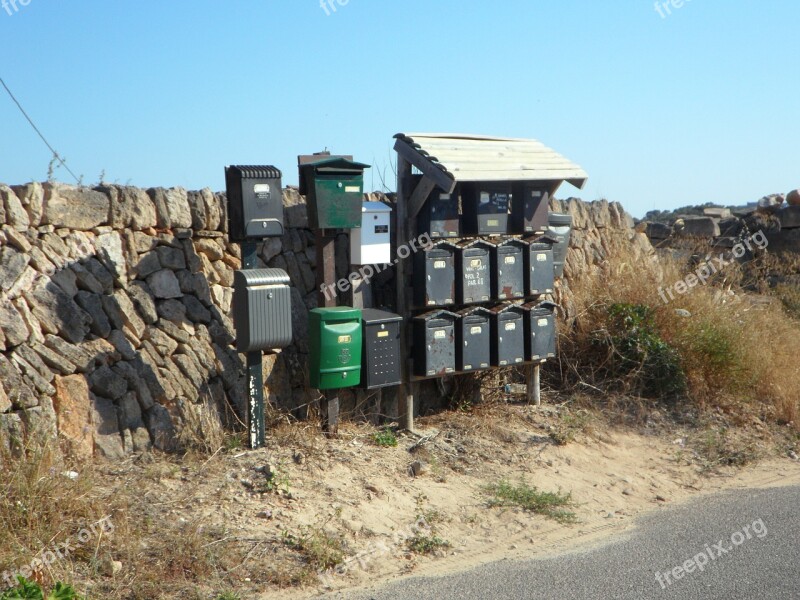 Mailbox Post Letter Boxes Letters Metal