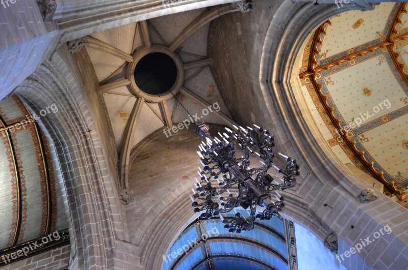 Church Chandelier Cathedral Architecture Light