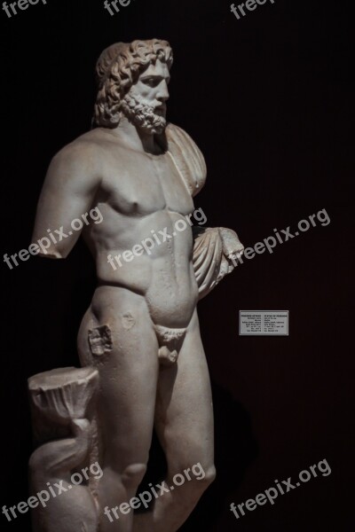 Statue Image Poseidon God Sea