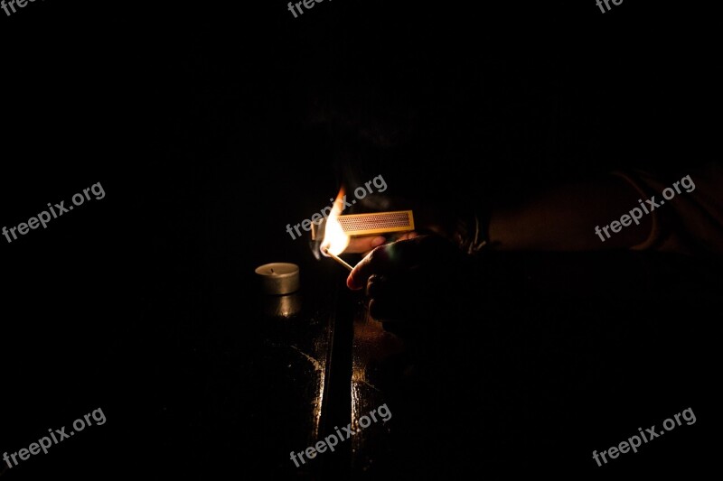 Fire Lighting Dark Lucifer Free Photos