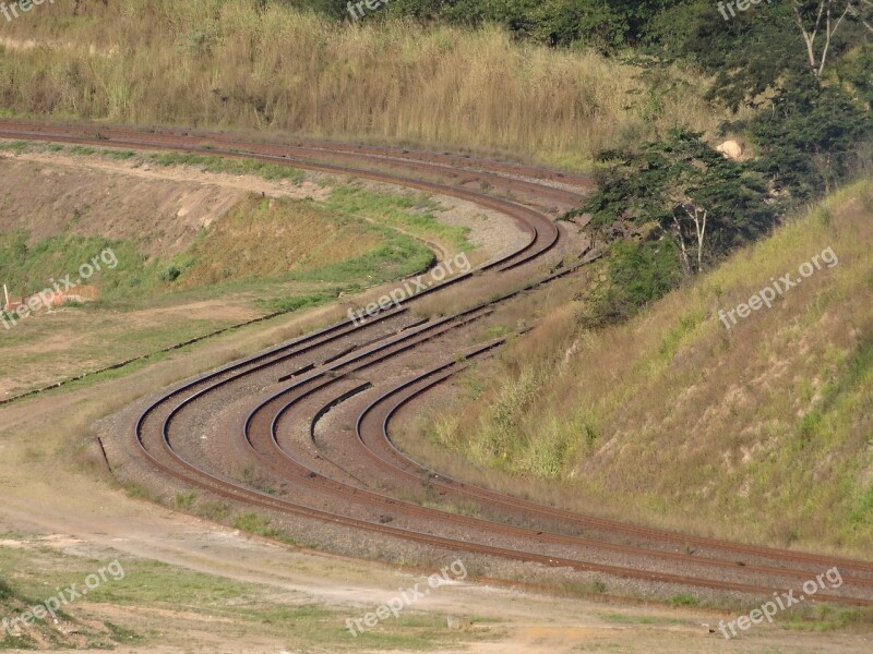 Rails Train Transport Estrada De Ferro Itabira