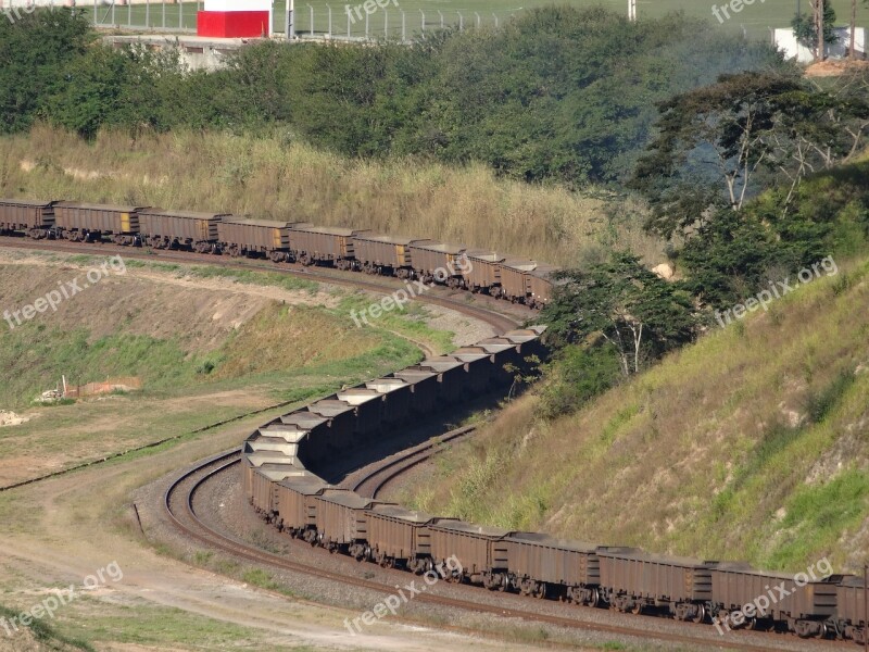 Train Transport Estrada De Ferro Wagons Ore