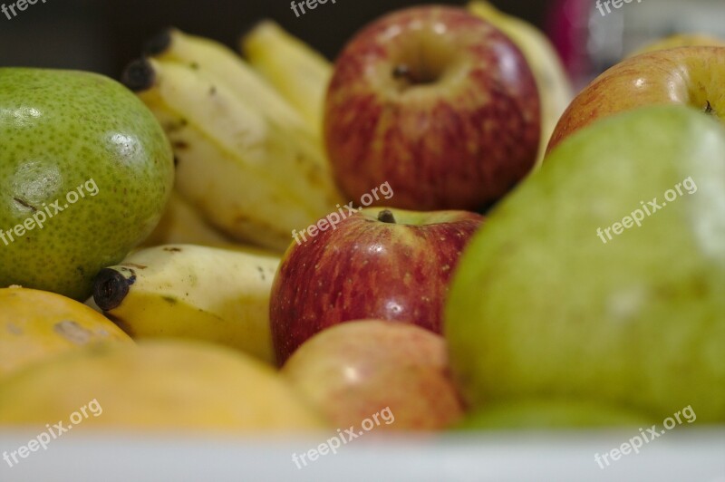 Apple Pera Banana Fruit Food