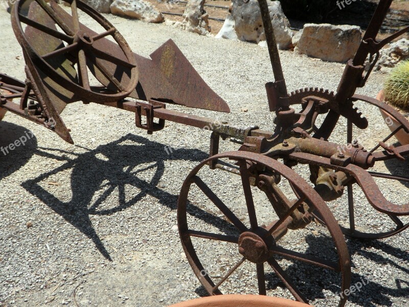 Plough Old Plough Metal Plow Digging Around