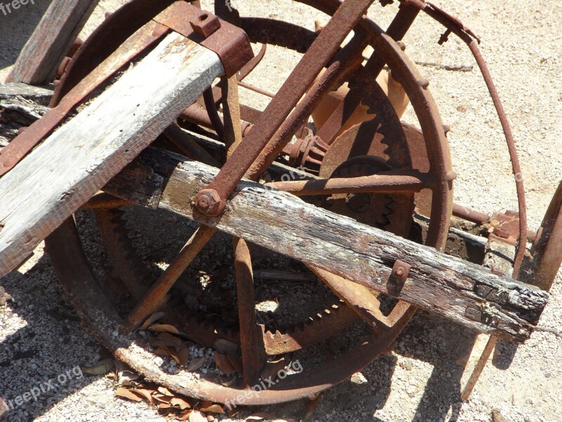 Old Wheel Part Rusted Rusty