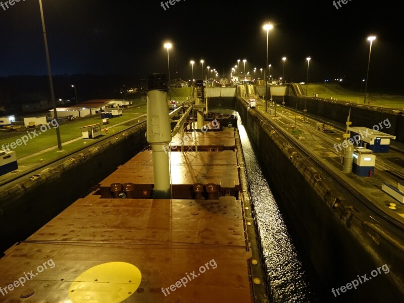 Panama Canal Ship Beautiful Panama Canal Free Photos