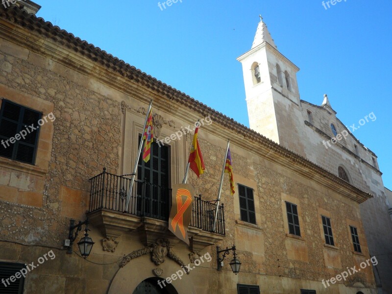 Cityscape Manacor Façades Church Steeple