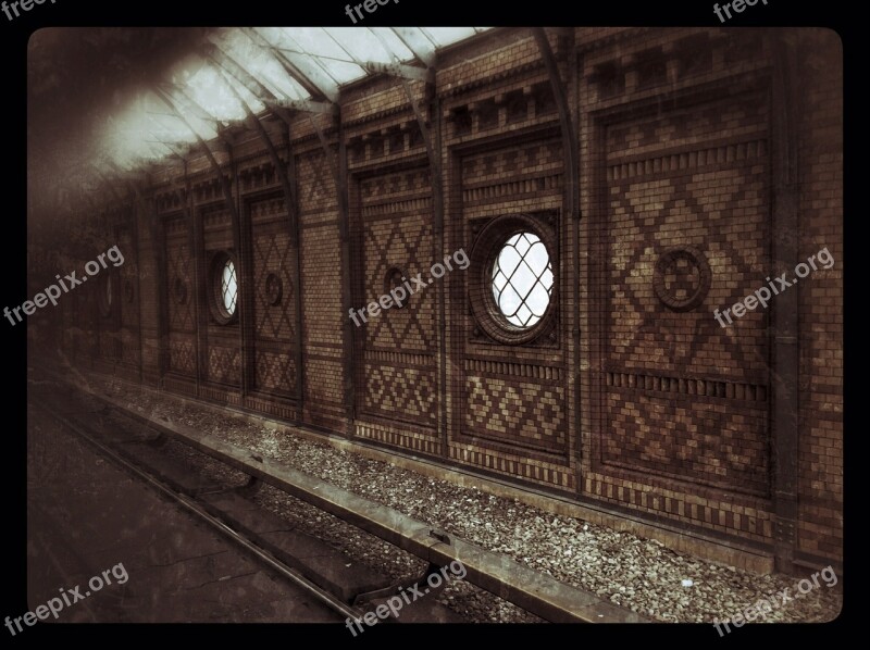 Railway Station S Bahn Architecture Tracks Berlin