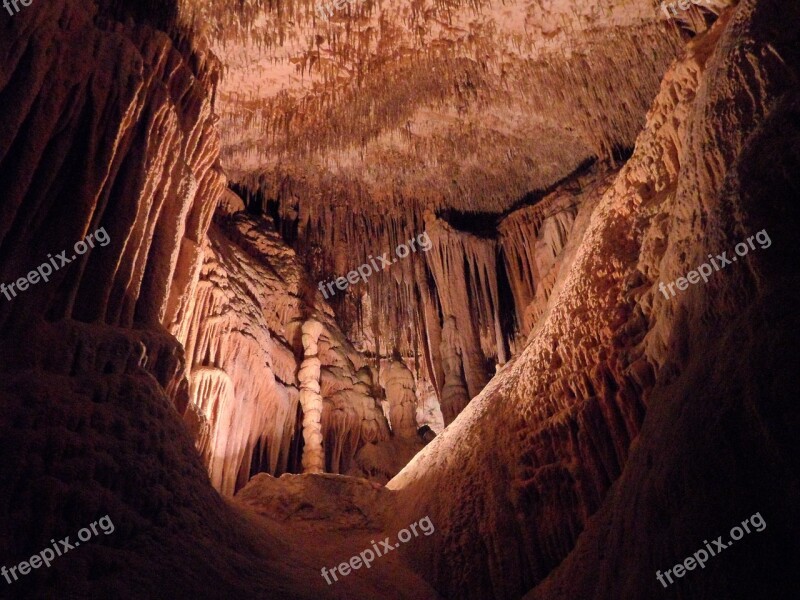 Cave Dragon's Lair Mallorca Stalagmites Speleothems