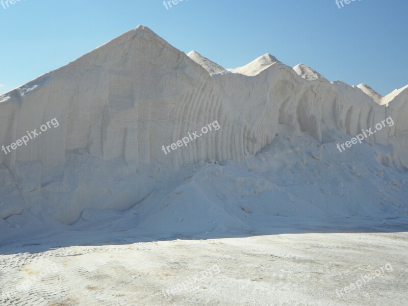 Salt Salzberg Salt Mountain White Salt Pans