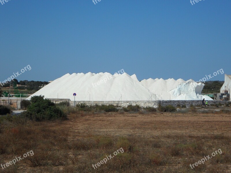 Salt Salzberg Salt Mountain White Salt Pans