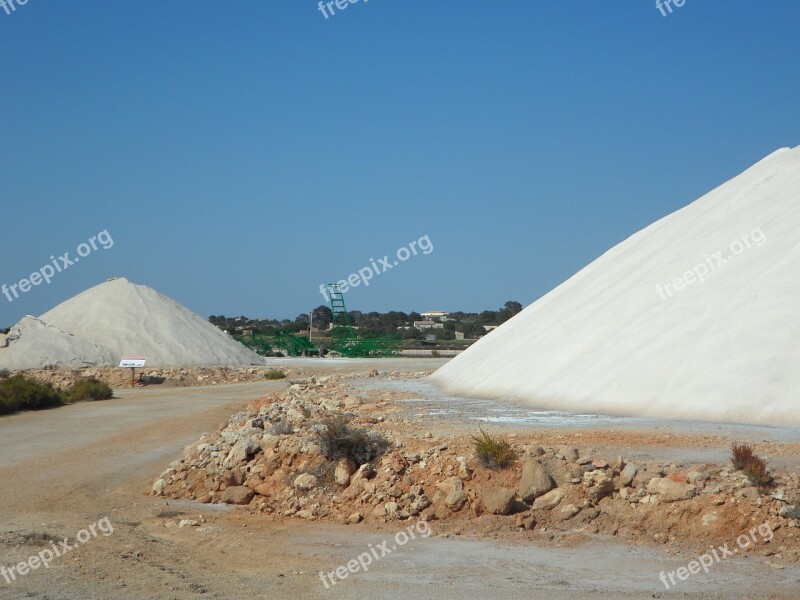 Salt Salzberg Salt Mountain White Salt Pans